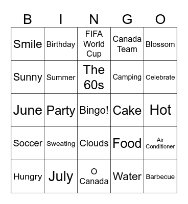 Coleopy Park Bingo Card
