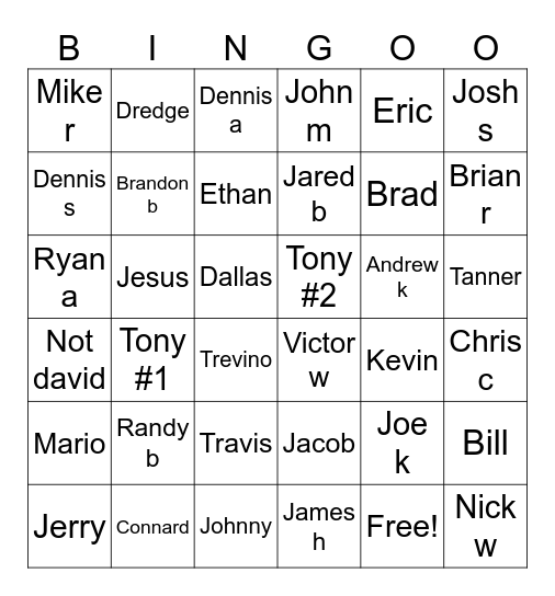 Maintenance job loss bingo Card