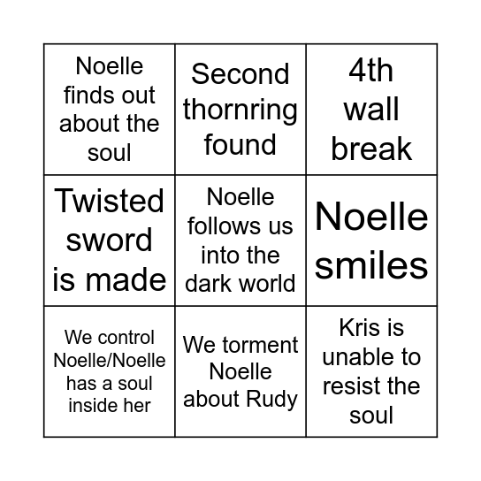Chapter 5 weird route bingo Card