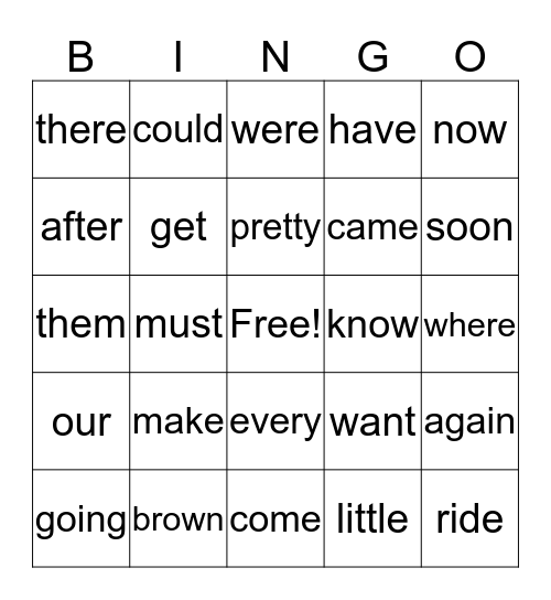 Valentine's Review Bingo Card