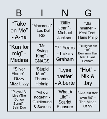 Magleby Open Air Bingo Card