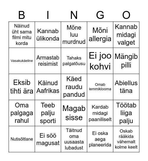 Pulmad 26.06.2026 Bingo Card