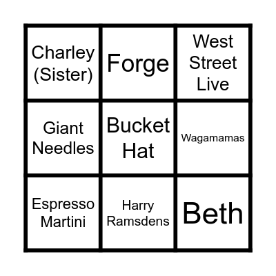 Speech Bingo! Bingo Card