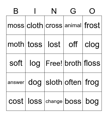 Bingo o Bingo Card