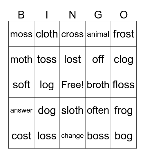 Bingo o Bingo Card