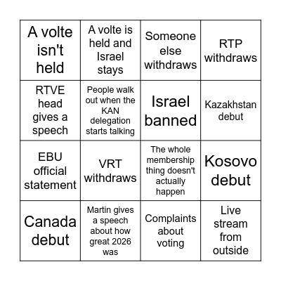 EBU Assembly Bingo Card