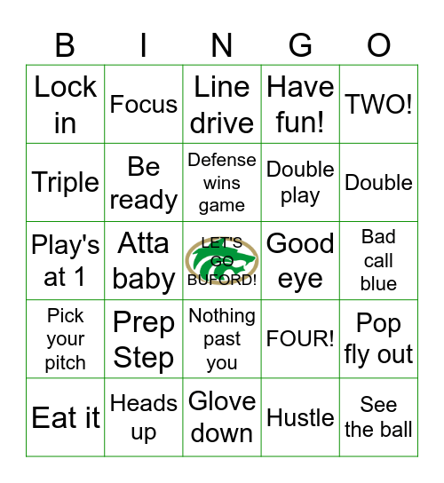 Wolves Bingo Card