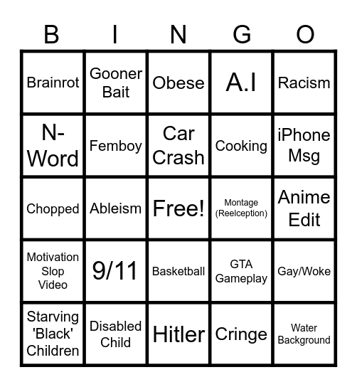 IG Reels Bingo Card