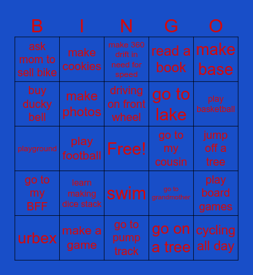 Holiday Bingo Card