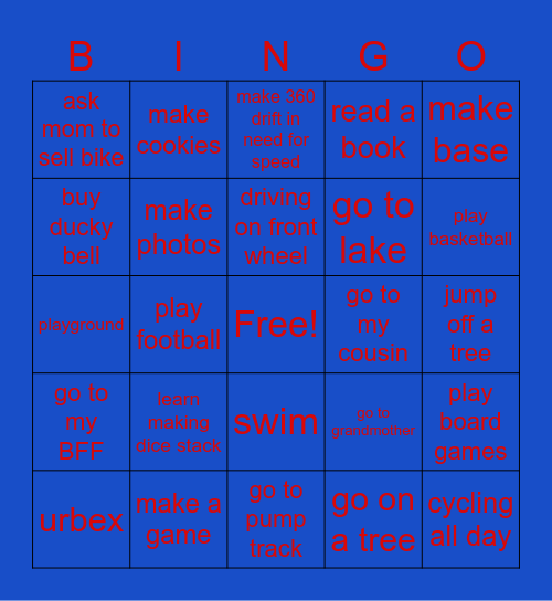 Holiday Bingo Card