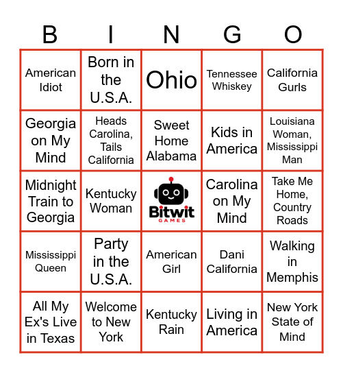 7.1.26 AMERICAN ROADTRIP Bingo Card