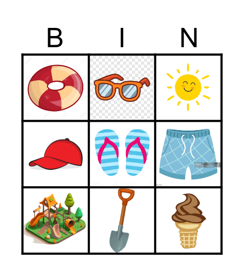zomer bingo Card