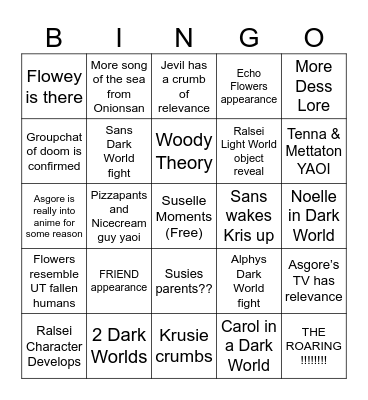 Deltas My Rune Bingo Card