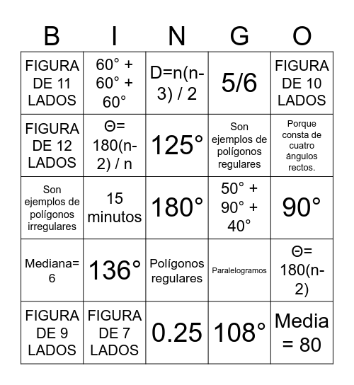 MATEMATICAS 2DO GRADO Bingo Card