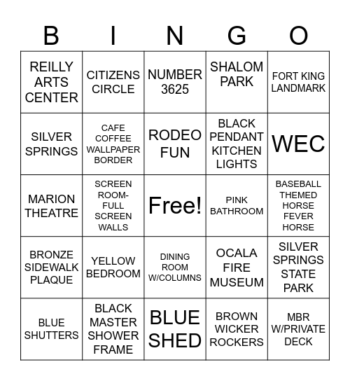 SELFIE BINGO Card