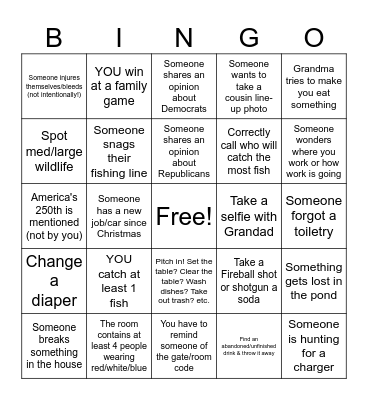 Weekend in Crockett! Bingo Card