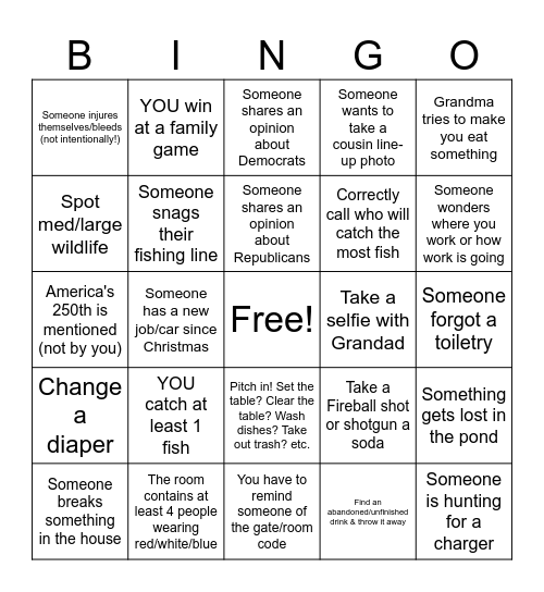 Weekend in Crockett! Bingo Card