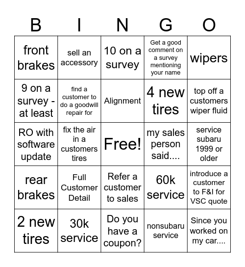 Onboarding Bingo! Bingo Card