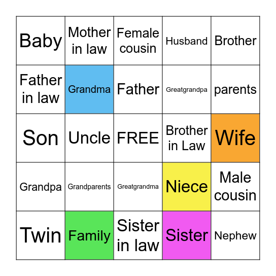 ASL These Hands Can Talk (Class 1) Bingo Card