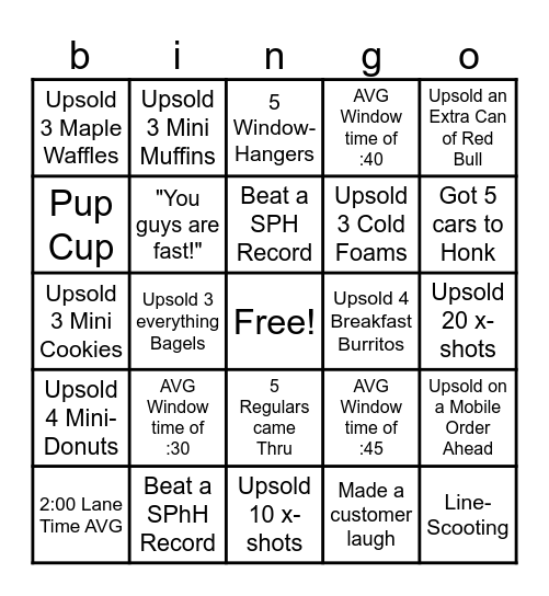 scootie's bingo Card