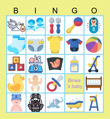 BABY SHOWER Bingo Card