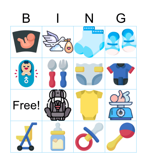 BABY SHOWER Bingo Card