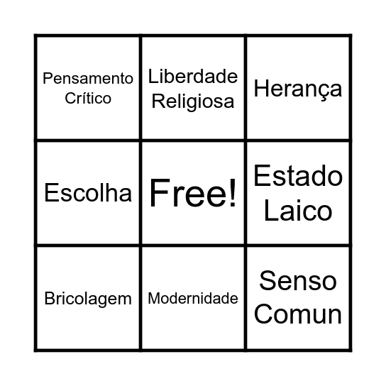 Bingo Religioso Bingo Card