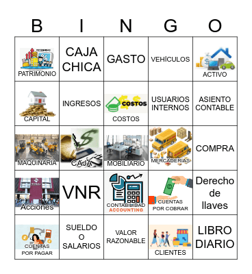 Senderos 1 Lección 2 Bingo Card