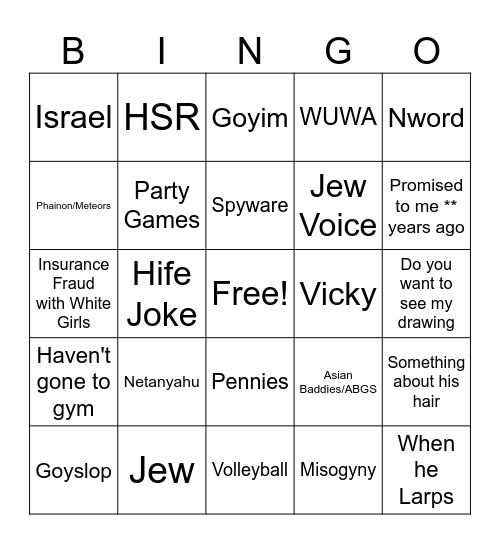 BINGO Card