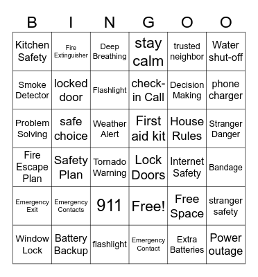 Home Alone Bingo Card