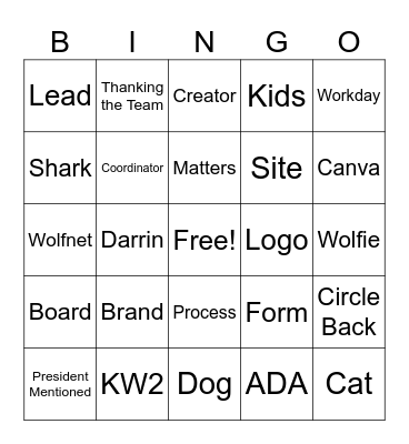 MarCom Meetings Bingo Card