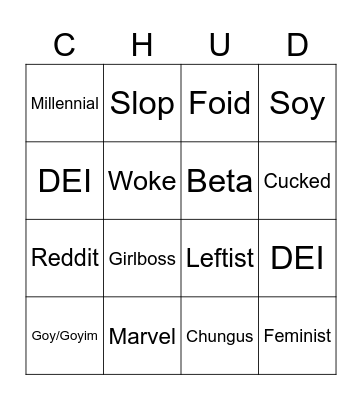 Buzzword Bingo Card