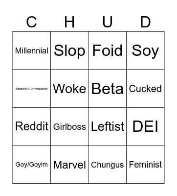 Buzzword Bingo Card