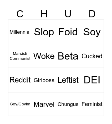 Buzzword Bingo Card