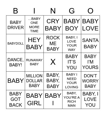 SINGO Bingo Card