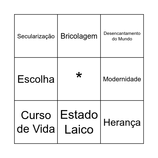 Bingo Religioso Bingo Card