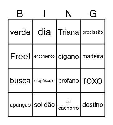 CRISTO CIGANO_Você sabe? Bingo Card