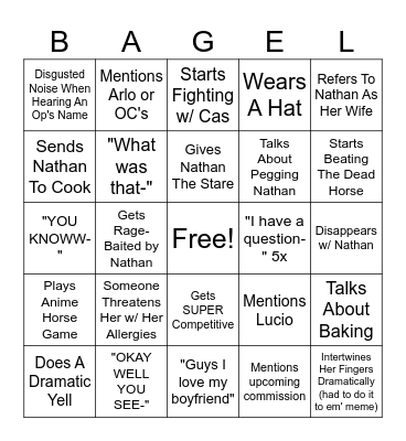 Uppy's Bingo Card