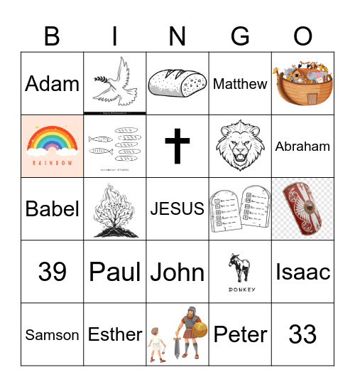 BIBLE Bingo Card