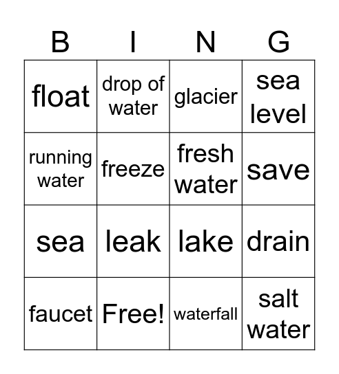 Unit 4 vocab Bingo Card