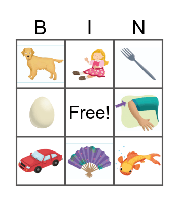 Oxford Phonics World 1 Bingo Card