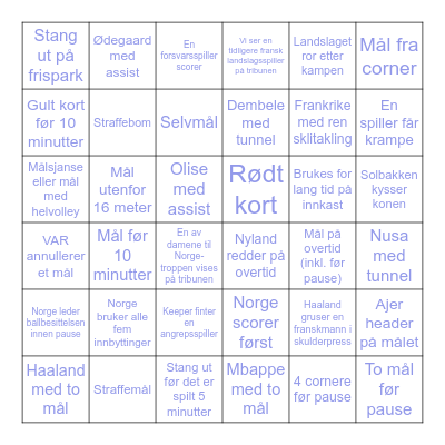 SANDERS STORE BINGO Card