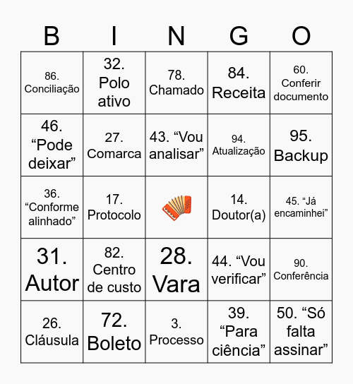 Arraiá da Modaelli Bingo Card