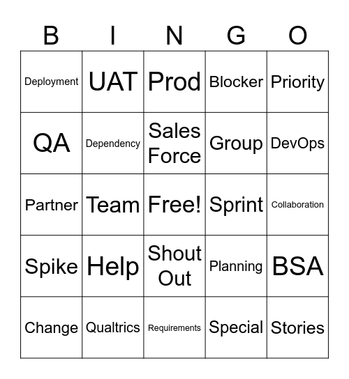 Retro Bingo Card