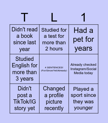 Find Someone Who... Bingo Card