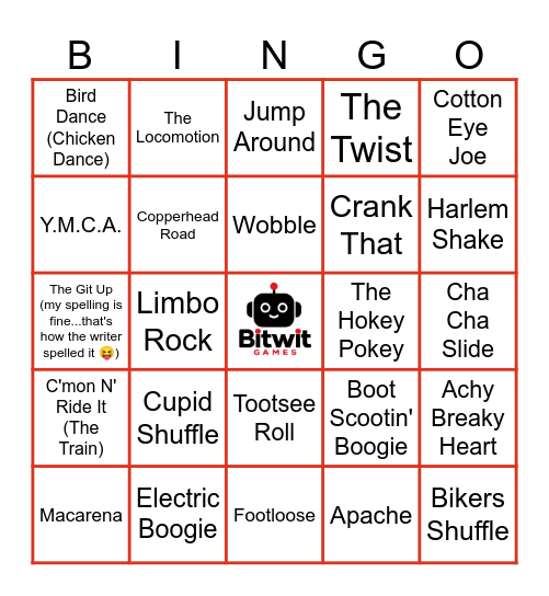 7.1.26 KEEP YOUR DANCING IN LINE Bingo Card