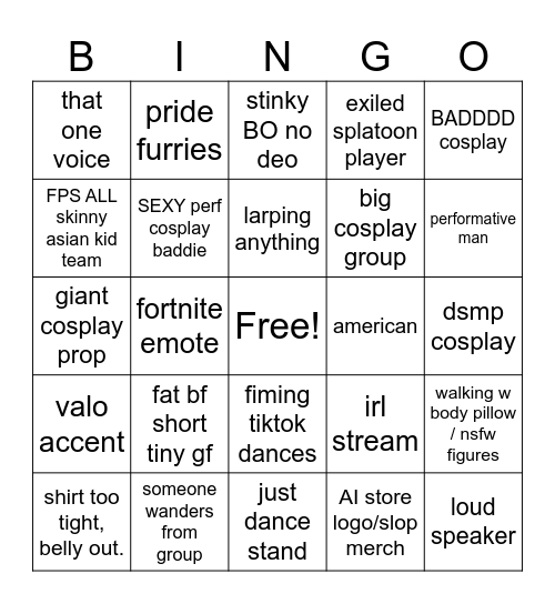 pax bingo Card