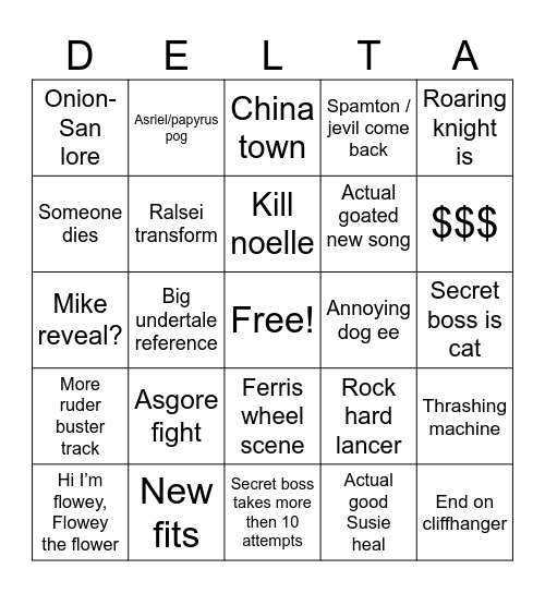 Chapter 5 blingo Bingo Card