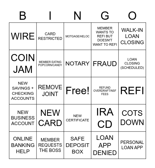 FSC BINGO Card