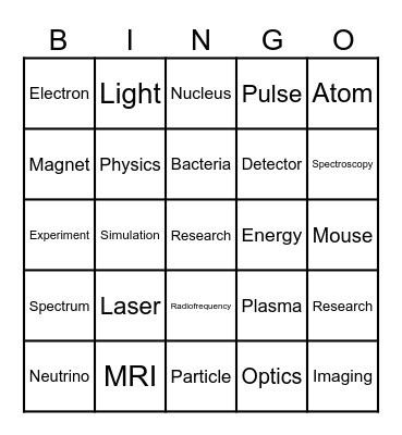 Science Academy 2026 Bingo Card